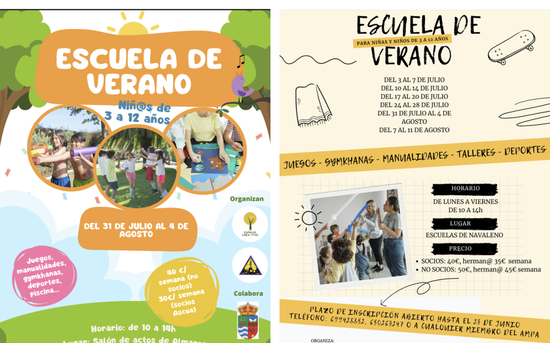 ESCUELAS DE VERANO 2023